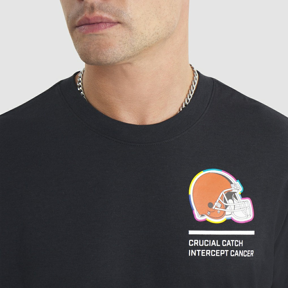 Nike Cleveland Browns 2025 NFL Crucial Catch Tri-Blend Dri-FIT T-Shirt Black