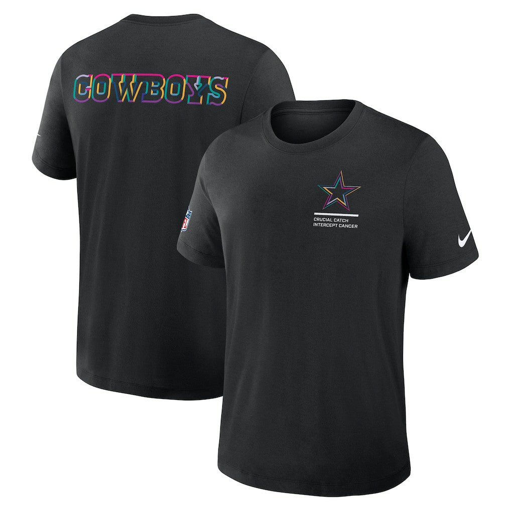 Nike Dallas Cowboys 2025 NFL Crucial Catch Tri-Blend Dri-FIT T-Shirt Black