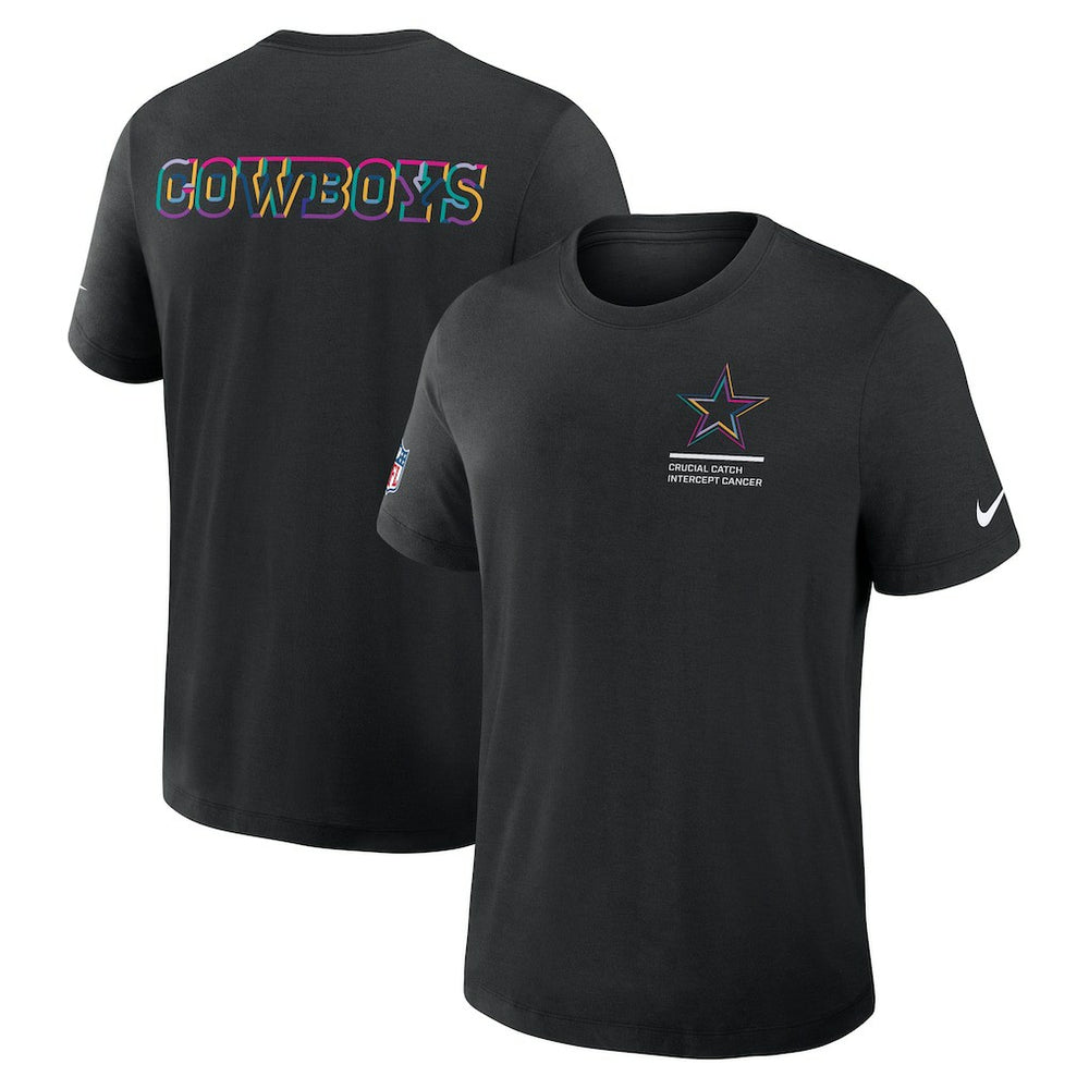 Nike Dallas Cowboys 2025 NFL Crucial Catch Tri-Blend Dri-FIT T-Shirt Black