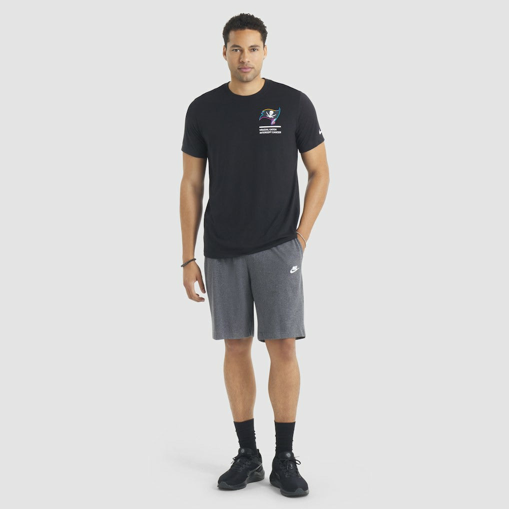 Nike Tampa Bay Buccaneers 2025 NFL Crucial Catch Tri-Blend Dri-FIT T-Shirt Black