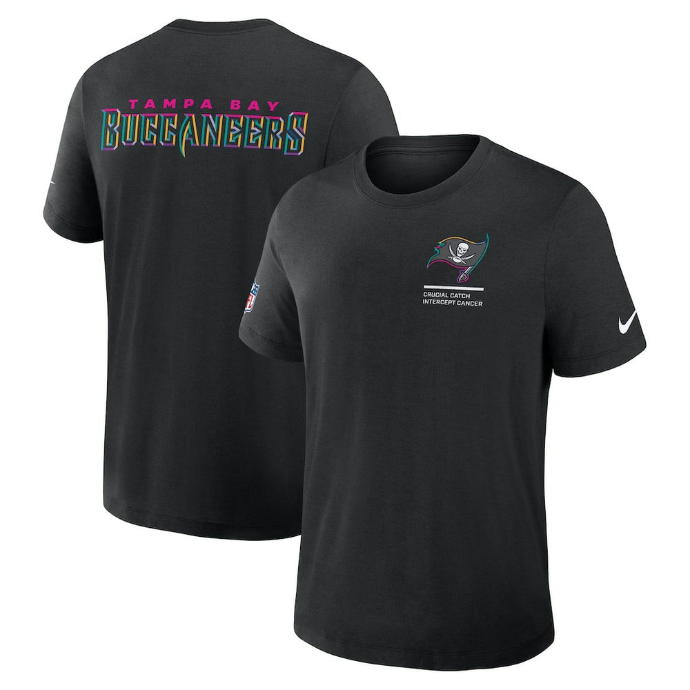 Nike Tampa Bay Buccaneers 2025 NFL Crucial Catch Tri-Blend Dri-FIT T-Shirt Black