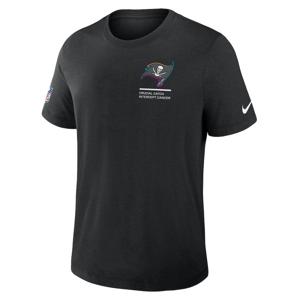 Nike Tampa Bay Buccaneers 2025 NFL Crucial Catch Tri-Blend Dri-FIT T-Shirt Black