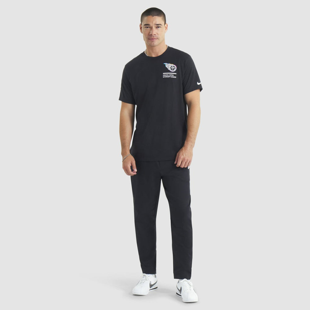 Nike Tennessee Titans 2025 NFL Crucial Catch Tri-Blend Dri-FIT T-Shirt Black
