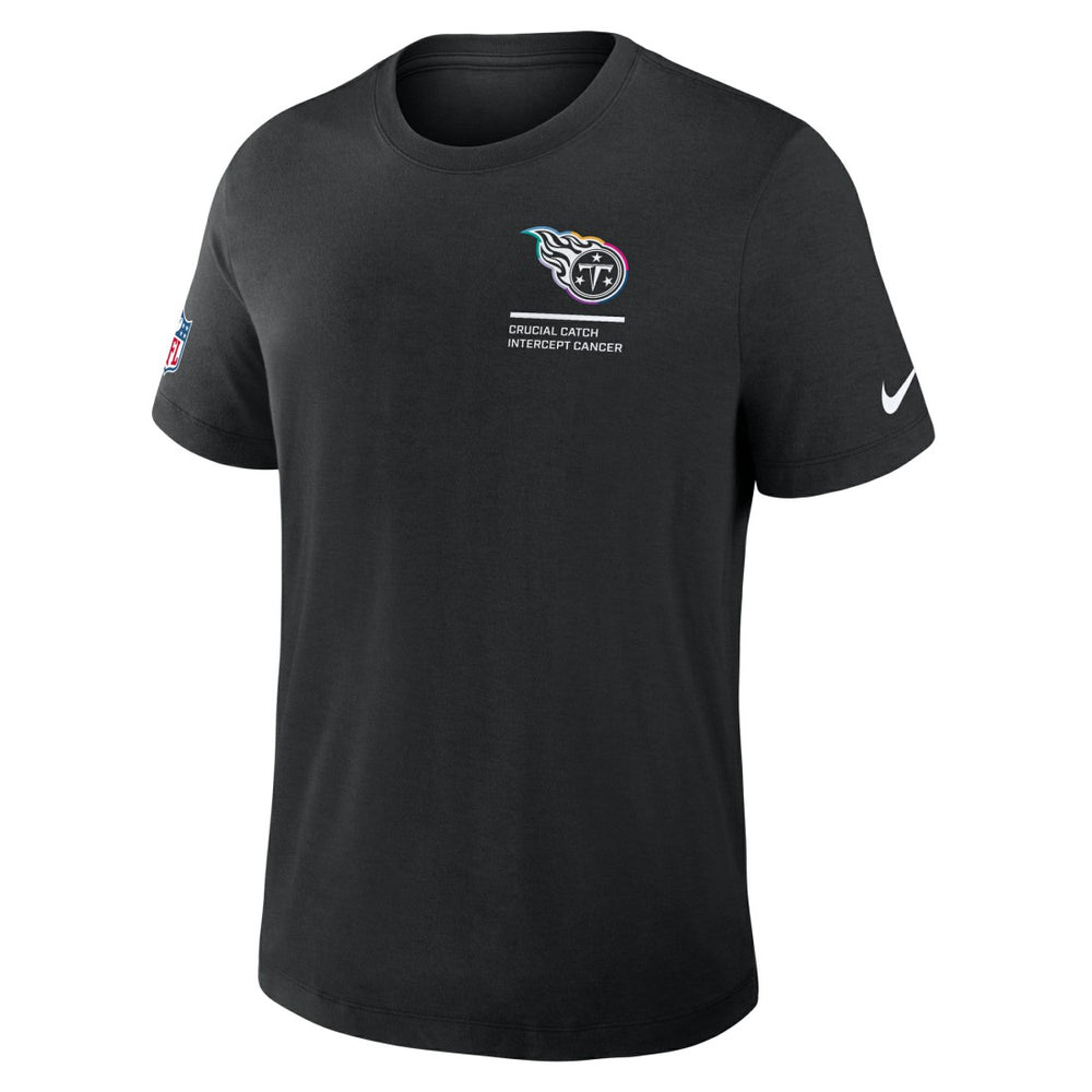 Nike Tennessee Titans 2025 NFL Crucial Catch Tri-Blend Dri-FIT T-Shirt Black
