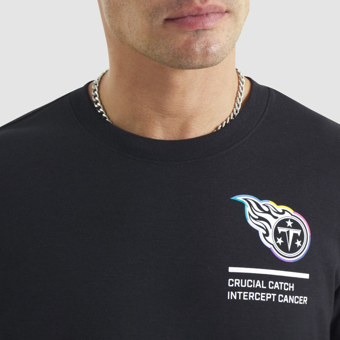 Nike Tennessee Titans 2025 NFL Crucial Catch Tri-Blend Dri-FIT T-Shirt Black