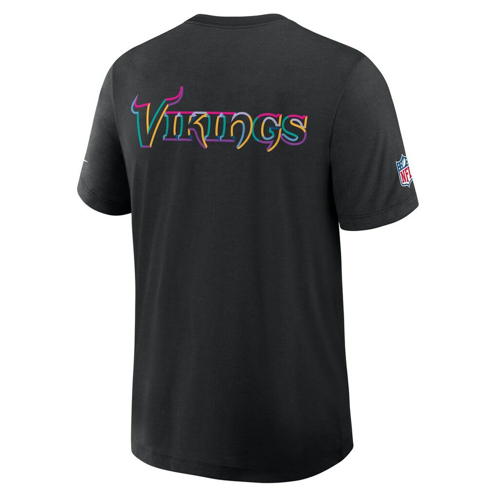Nike Minnesota Vikings 2025 NFL Crucial Catch Tri-Blend Dri-FIT T-Shirt Black
