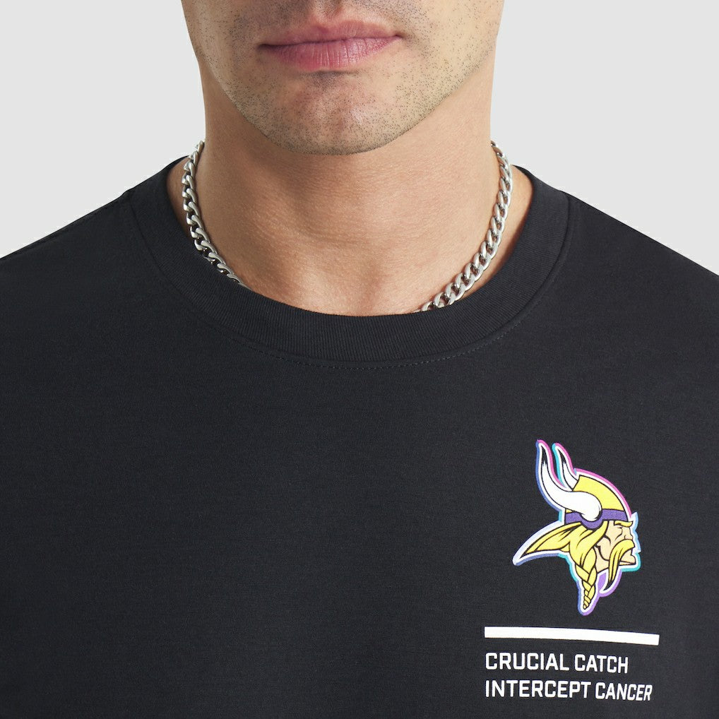 Nike Minnesota Vikings 2025 NFL Crucial Catch Tri-Blend Dri-FIT T-Shirt Black