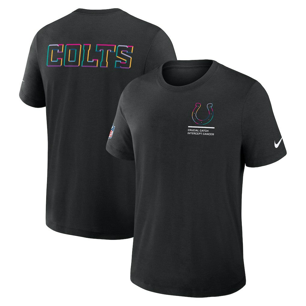 Nike Indianapolis Colts 2025 NFL Crucial Catch Tri-Blend Dri-FIT T-Shirt Black