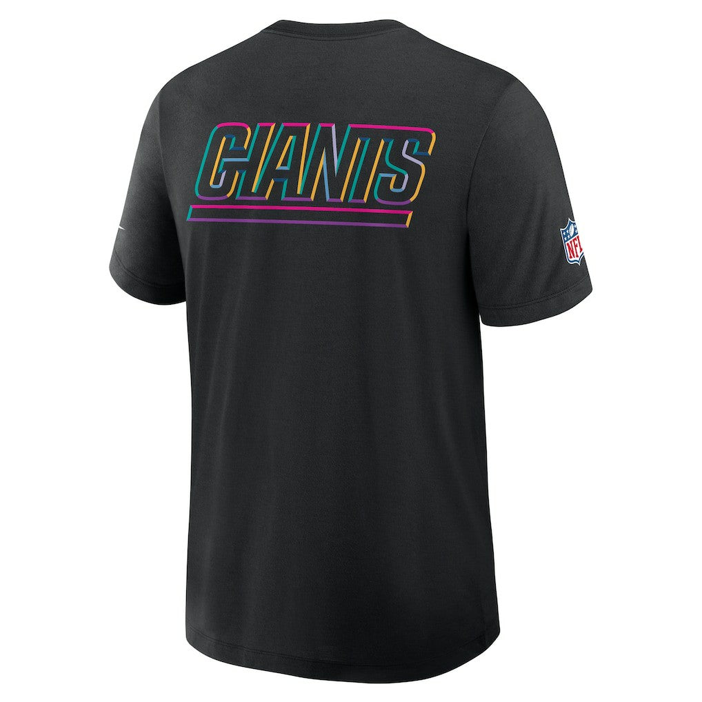 Nike New York Giants 2025 NFL Crucial Catch Tri-Blend Dri-FIT T-Shirt Black