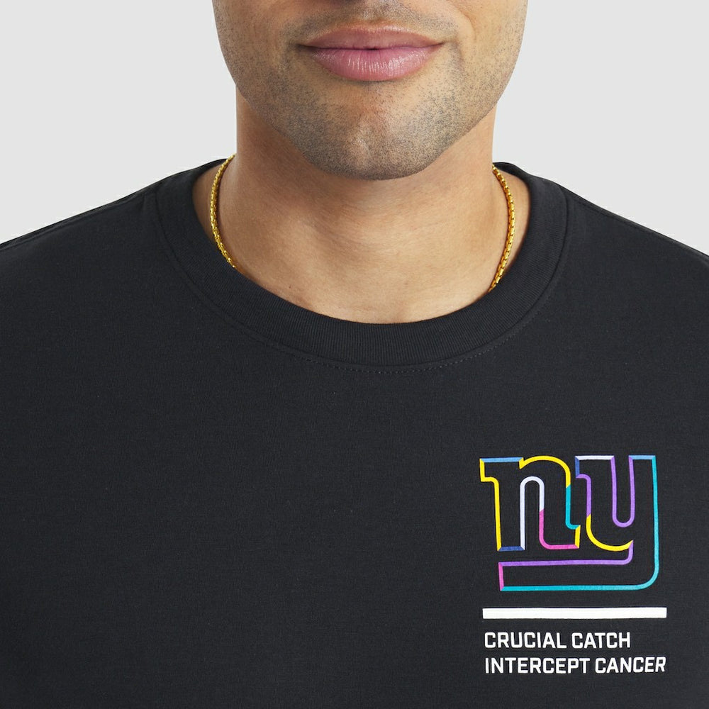 Nike New York Giants 2025 NFL Crucial Catch Tri-Blend Dri-FIT T-Shirt Black