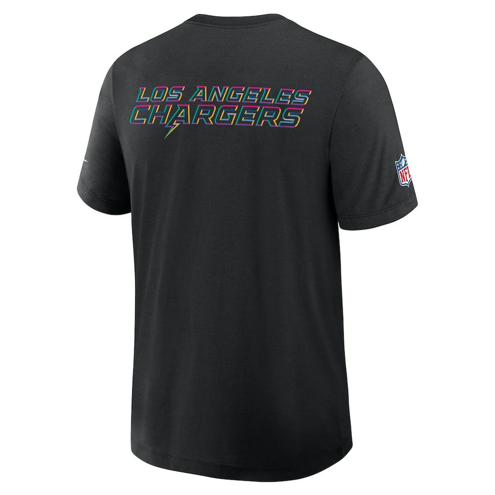 Nike Los Angeles Chargers 2025 NFL Crucial Catch Tri-Blend Dri-FIT T-Shirt Black