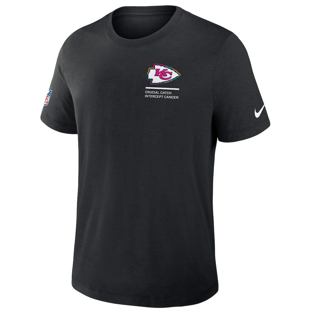 Nike Kansas City Chiefs 2025 NFL Crucial Catch Tri-Blend Dri-FIT T-Shirt Black