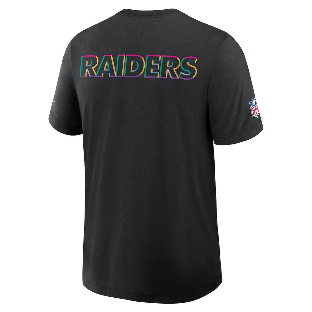 Nike Las Vegas Raiders 2025 NFL Crucial Catch Tri-Blend Dri-FIT T-Shirt Black