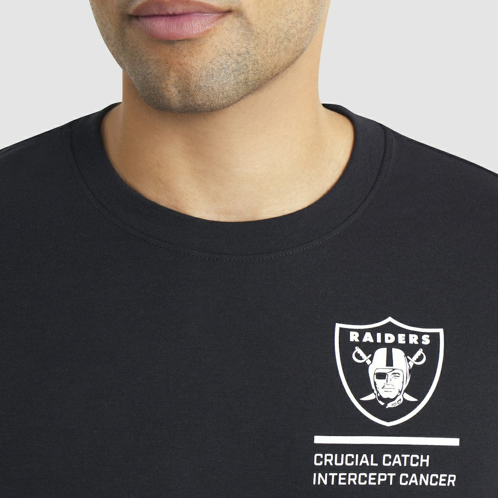 Nike Las Vegas Raiders 2025 NFL Crucial Catch Tri-Blend Dri-FIT T-Shirt Black