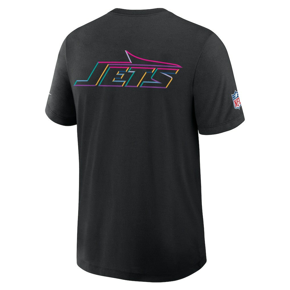 Nike New York Jets 2025 NFL Crucial Catch Tri-Blend Dri-FIT T-Shirt Black
