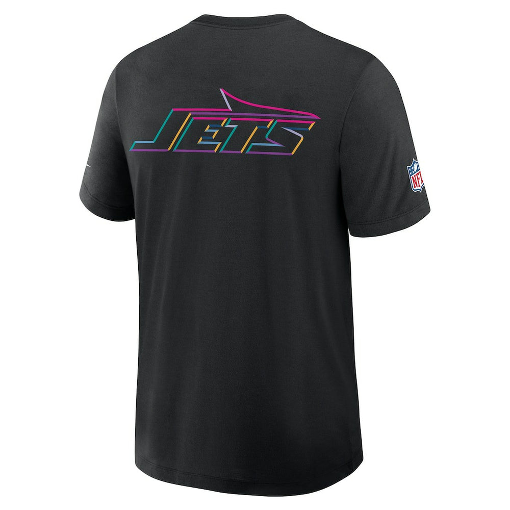 Nike New York Jets 2025 NFL Crucial Catch Tri-Blend Dri-FIT T-Shirt Black