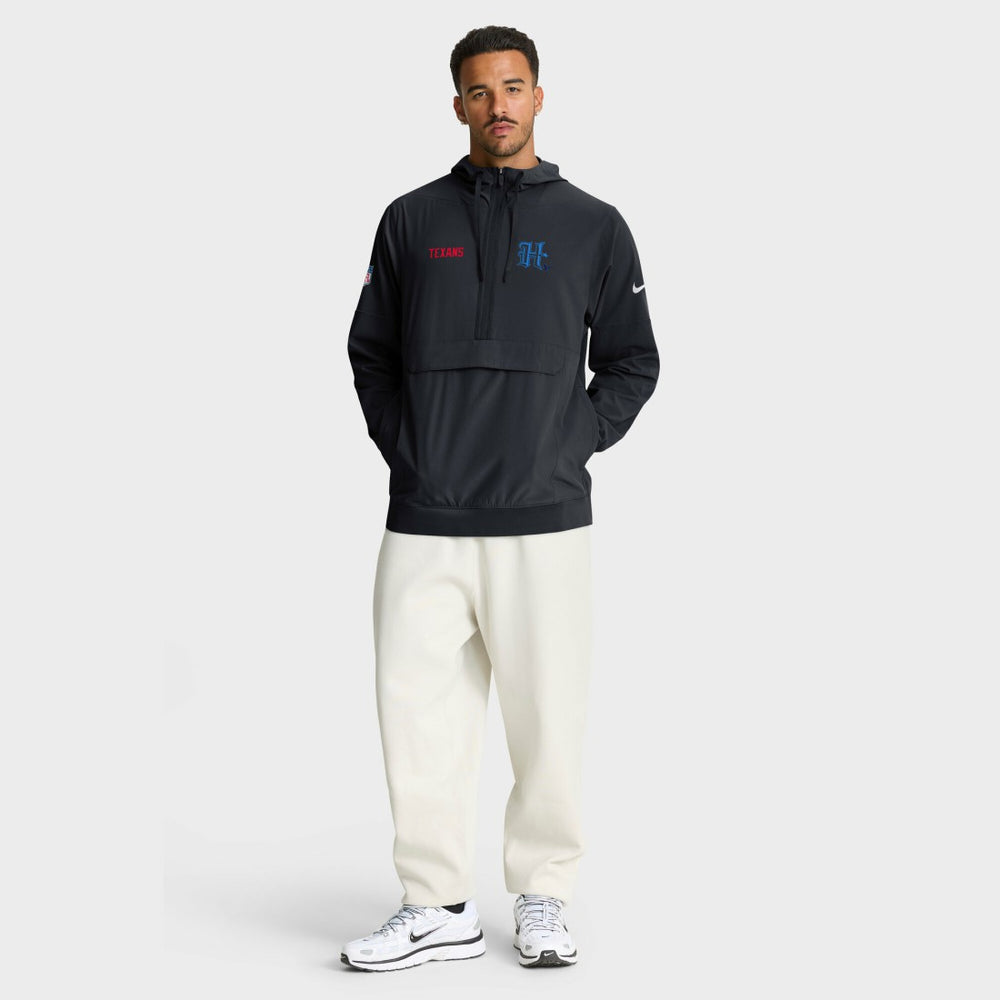 Nike Houston Texans Sideline Alt Pack Anorak Half-Zip Hoodie Jacket Navy