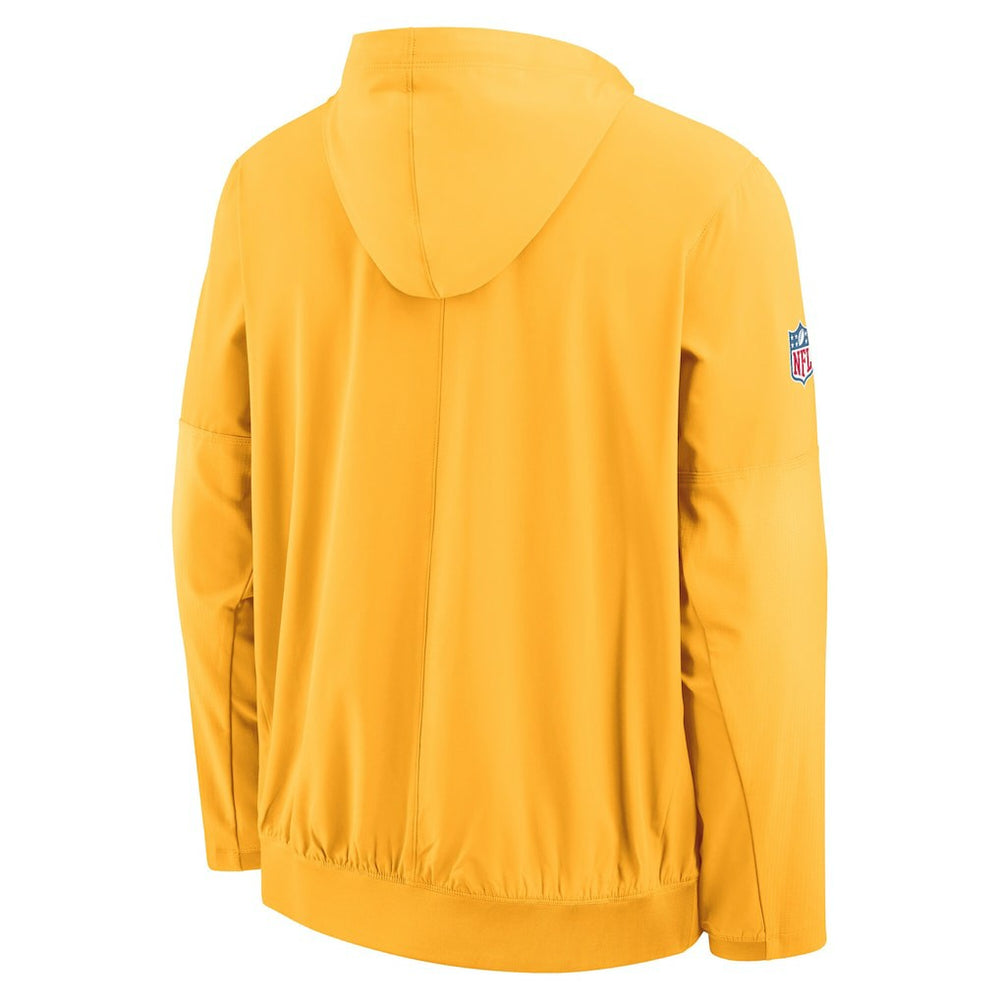 Nike Pittsburgh Steelers 1933 Sideline Alt Pack Anorak Half-Zip Hoodie Jacket Gold