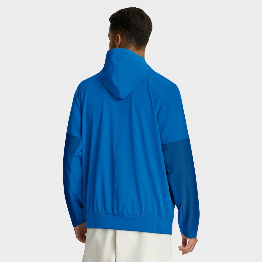 Nike Detroit Lions Sideline Anorak Half-Zip Hoodie Jacket Blue