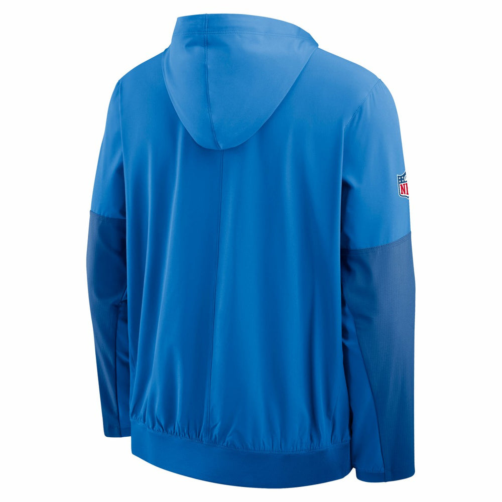 Nike Detroit Lions Sideline Anorak Half-Zip Hoodie Jacket Blue