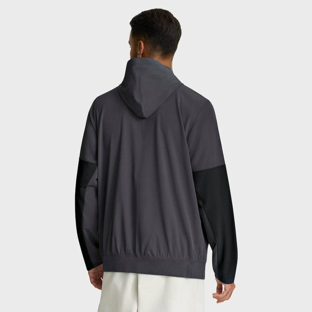 Nike Cleveland Browns Sideline Anorak Half-Zip Hoodie Jacket Anthracite