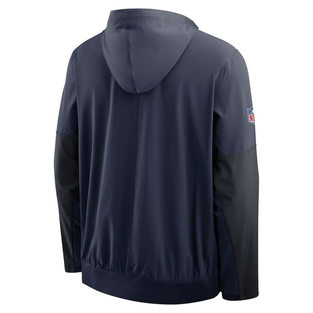 Nike Denver Broncos Sideline Anorak Half-Zip Hoodie Jacket Navy