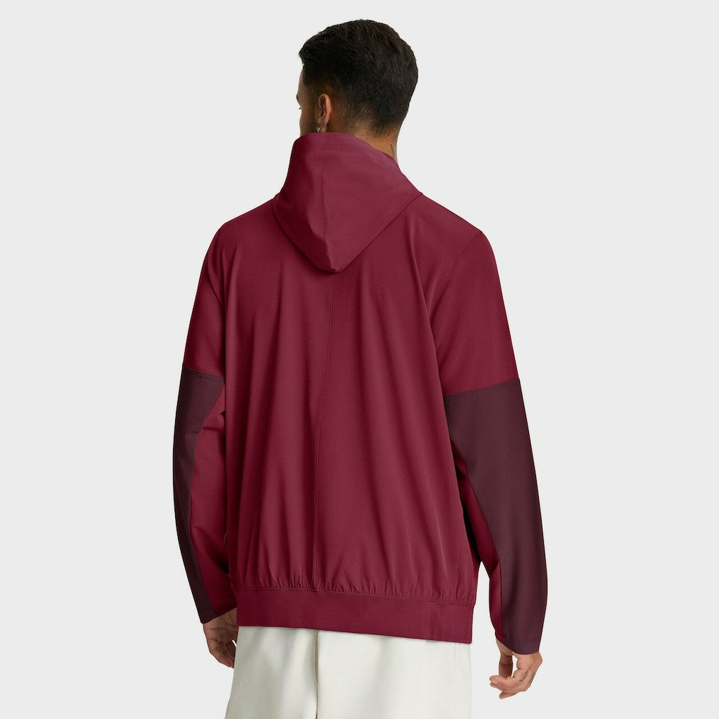 Nike Washington Commanders Sideline Anorak Half-Zip Hoodie Jacket Burgundy