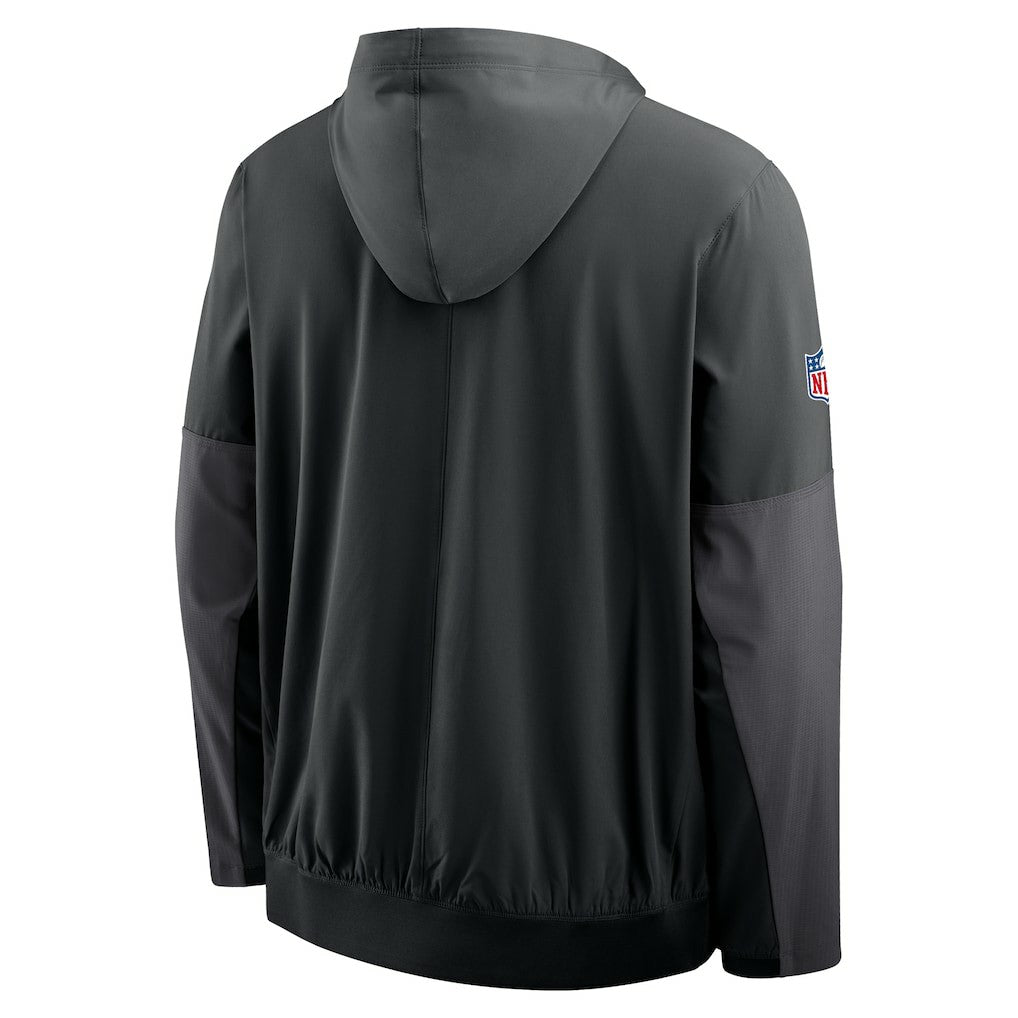 Nike Las Vegas Raiders Sideline Anorak Half-Zip Hoodie Jacket Black