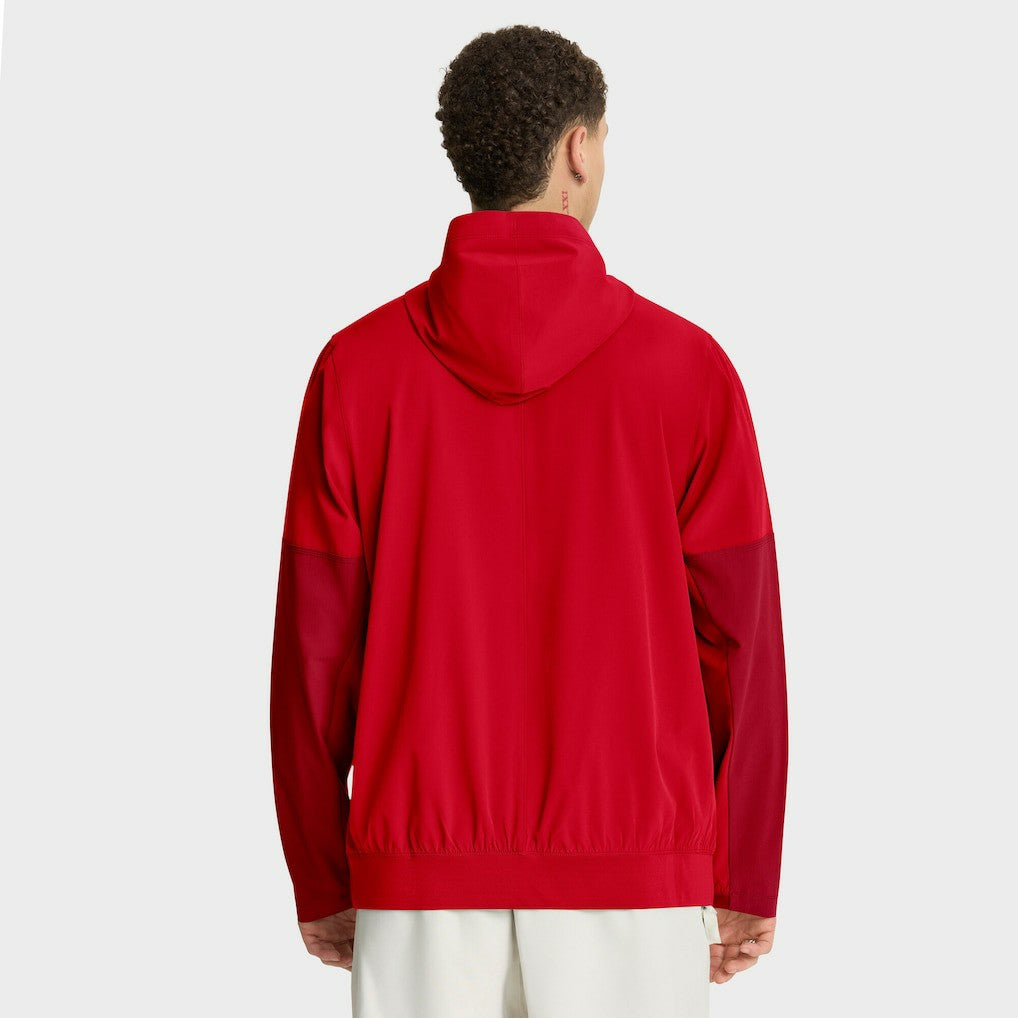 Nike Kansas City Chiefs Sideline Anorak Half-Zip Hoodie Jacket Red