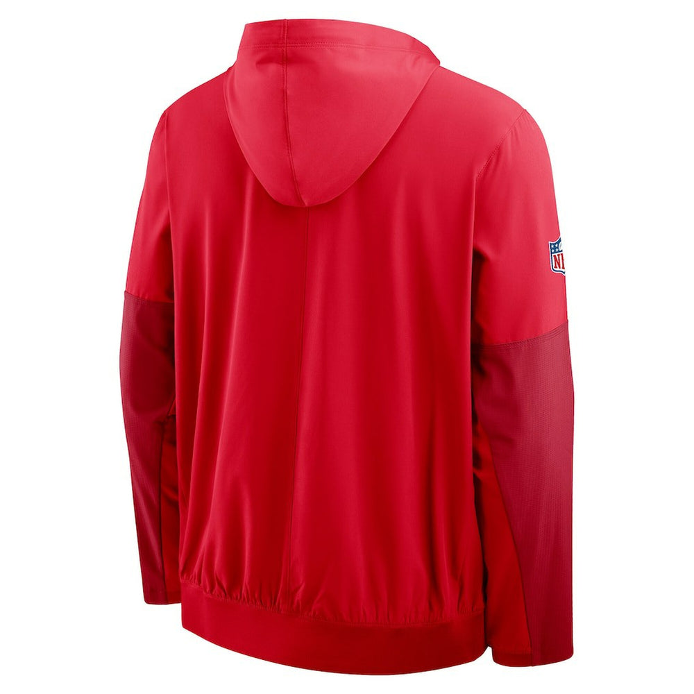 Nike Kansas City Chiefs Sideline Anorak Half-Zip Hoodie Jacket Red