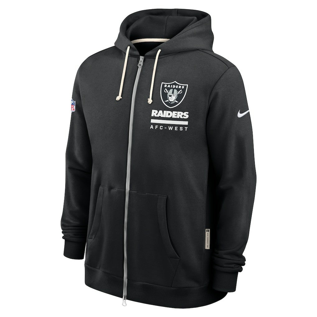 Nike Las Vegas Raiders Sideline Standard Issue Utility Player Dri-FIT Full-Zip Hoodie Black