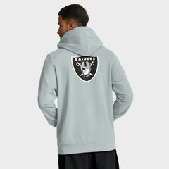 Nike Las Vegas Raiders Sideline Standard Issue Utility Player Dri-FIT Full-Zip Hoodie Silver