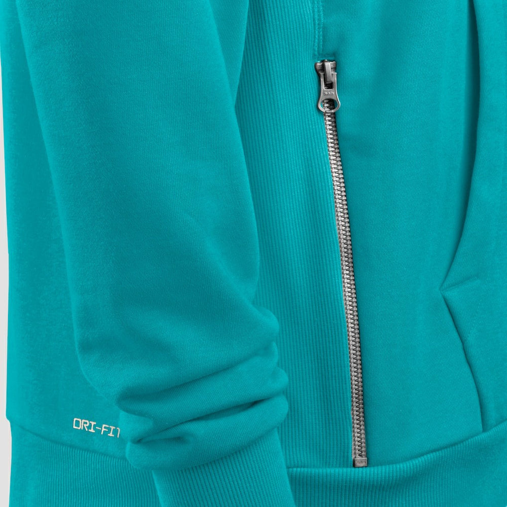 Nike Miami Dolphins Sideline Standard Issue Utility Player Dri-FIT Full-Zip Hoodie Aqua