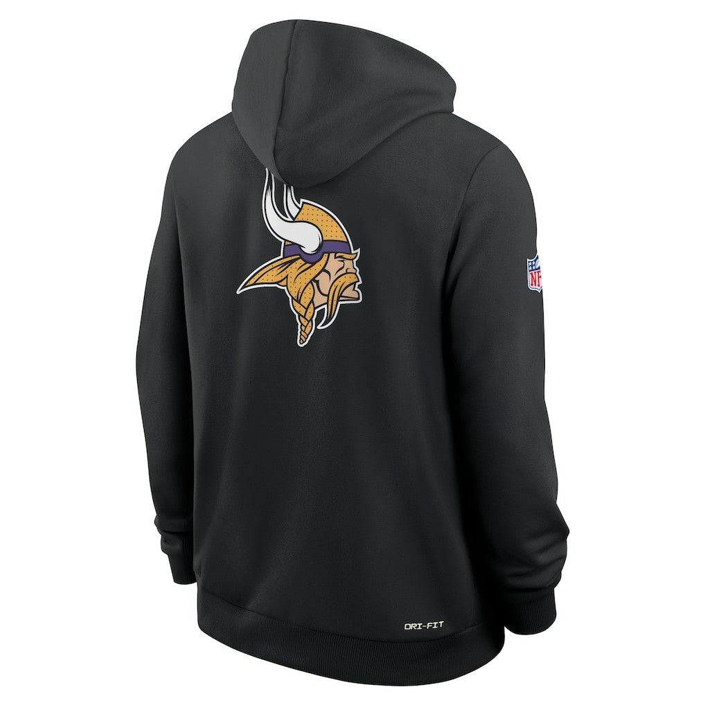 Nike Minnesota Vikings Sideline Standard Issue Utility Player Dri-FIT Full-Zip Hoodie Black