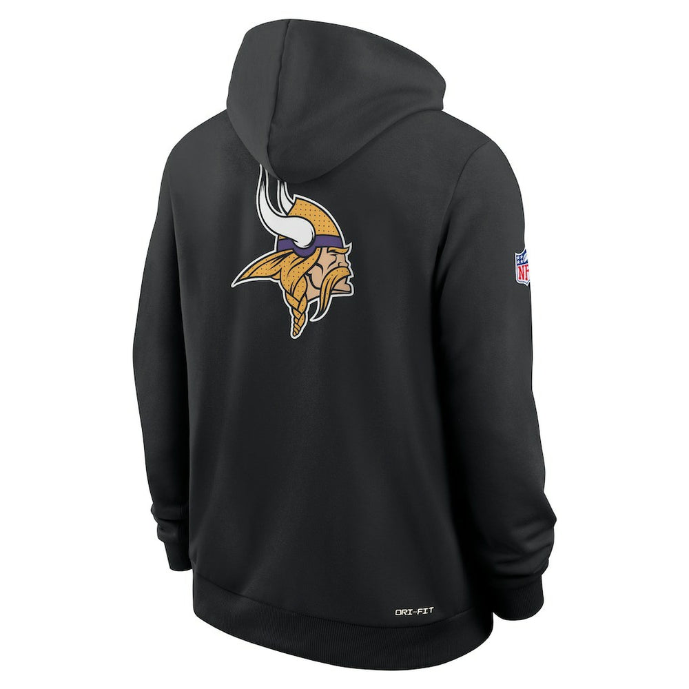 Nike Minnesota Vikings Sideline Standard Issue Utility Player Dri-FIT Full-Zip Hoodie Black