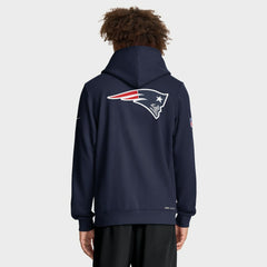 Nike New England Patriots Sideline Standard Issue Utility Player Dri-FIT Full-Zip Hoodie Navy
