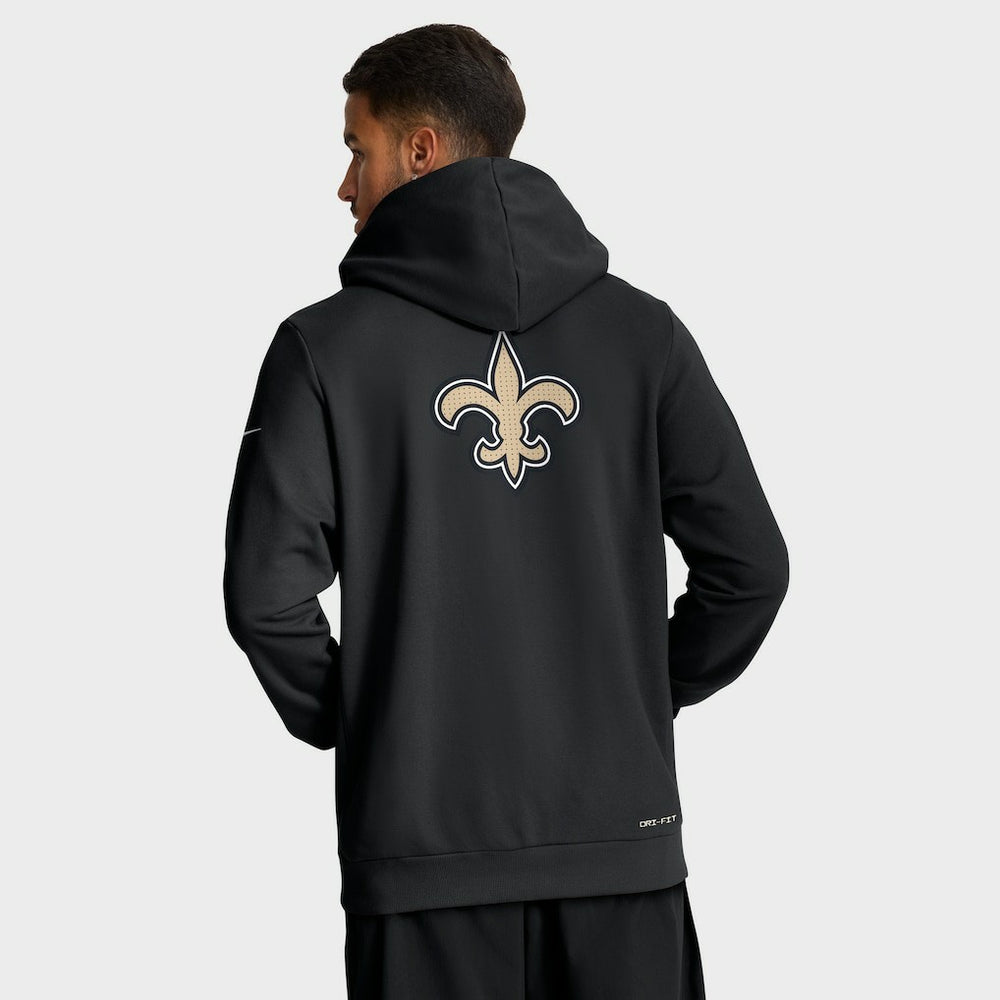 Nike New Orleans Saints Sideline Standard Issue Utility Player Dri-FIT Full-Zip Hoodie Black