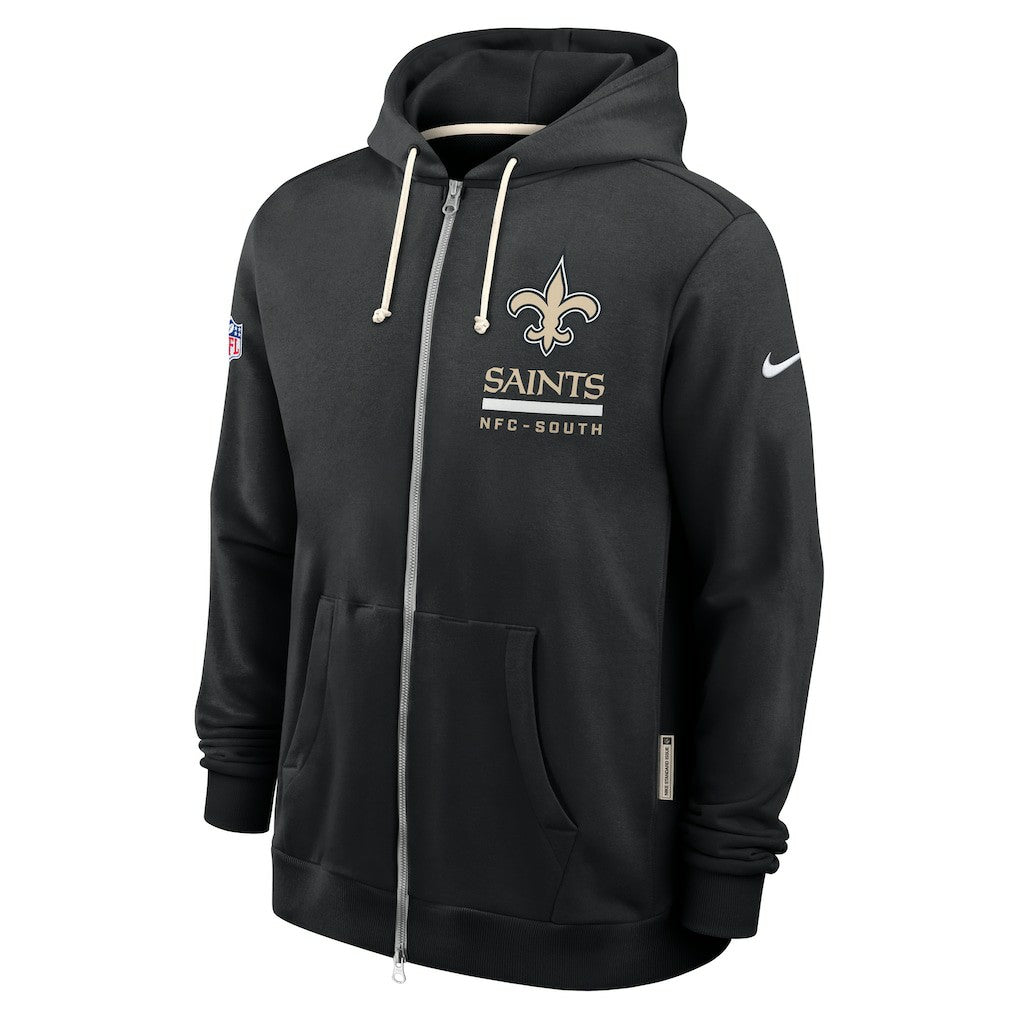 Nike New Orleans Saints Sideline Standard Issue Utility Player Dri-FIT Full-Zip Hoodie Black