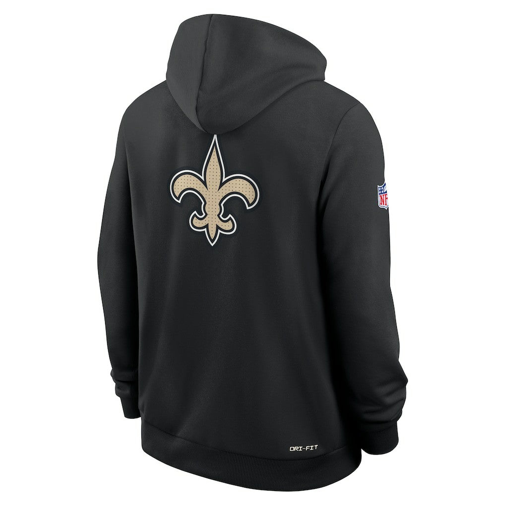 Nike New Orleans Saints Sideline Standard Issue Utility Player Dri-FIT Full-Zip Hoodie Black