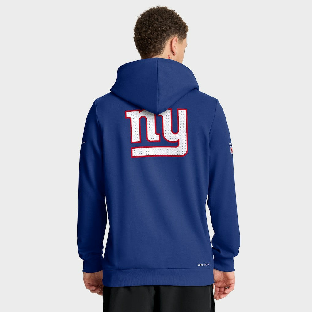 Nike New York Giants Sideline Standard Issue Utility Player Dri-FIT Full-Zip Hoodie Royal