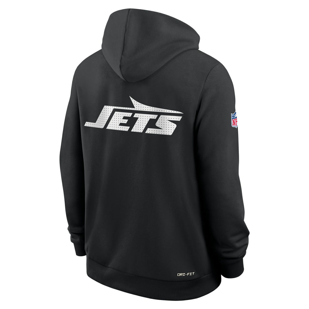 Nike New York Jets Sideline Standard Issue Utility Player Dri-FIT Full-Zip Hoodie Black