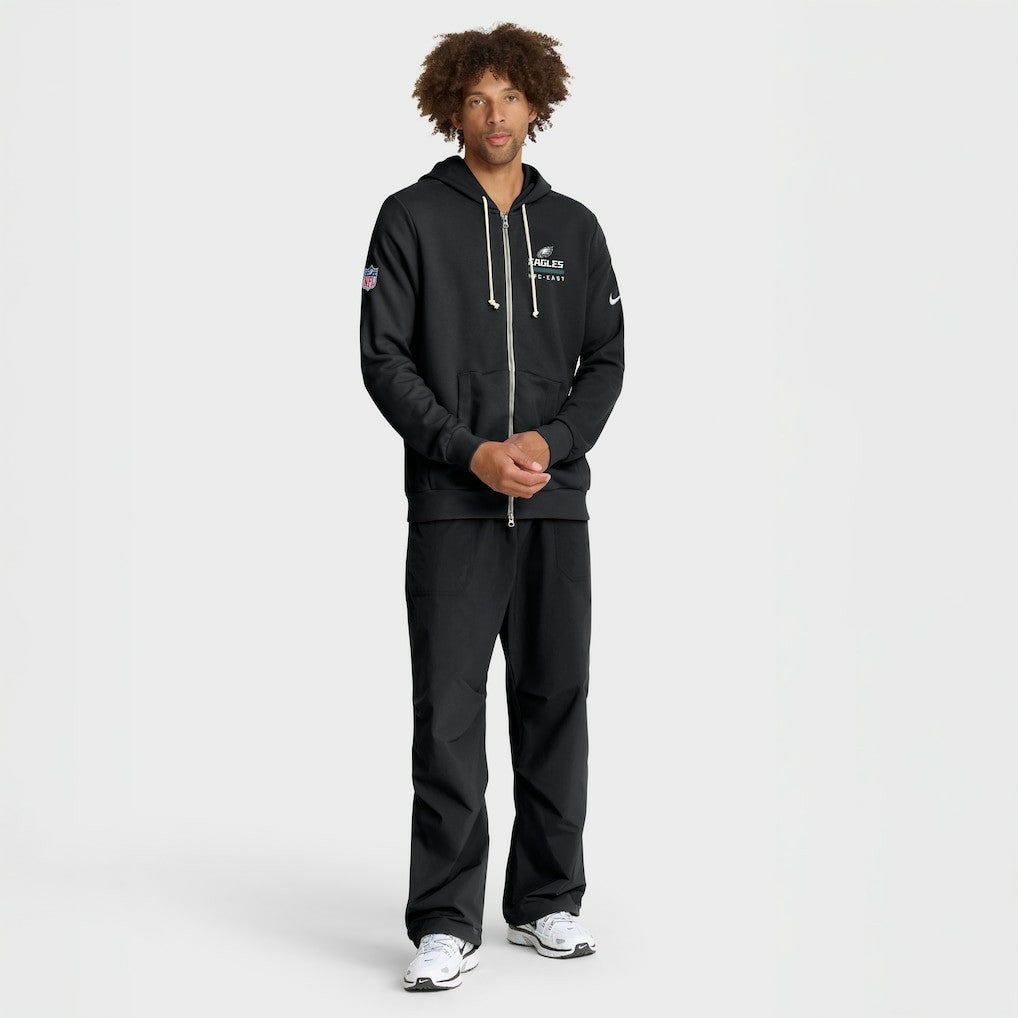 Nike Philadelphia Eagles Sideline Standard Issue Utility Player Dri-FIT Full-Zip Hoodie Black