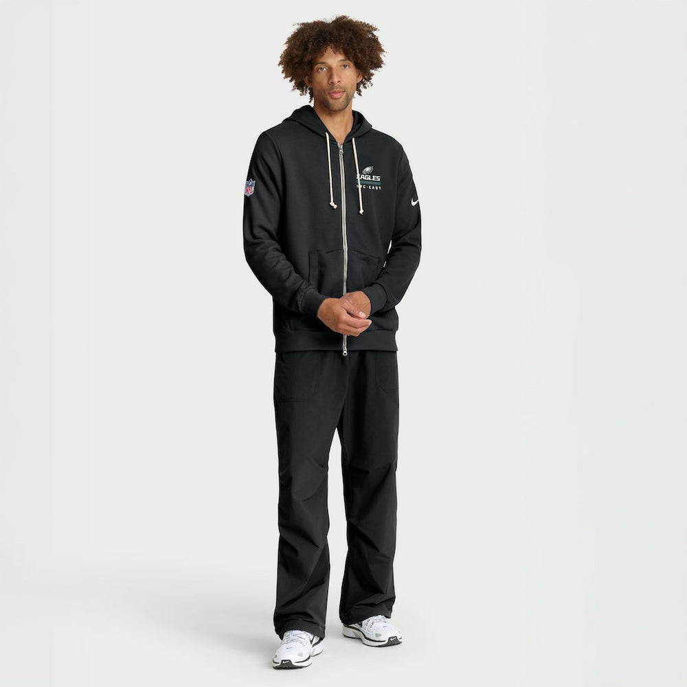 Nike Philadelphia Eagles Sideline Standard Issue Utility Player Dri-FIT Full-Zip Hoodie Black