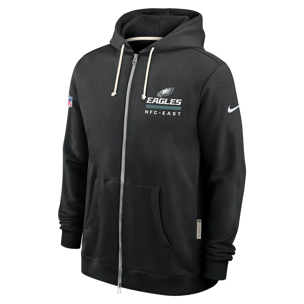 Nike Philadelphia Eagles Sideline Standard Issue Utility Player Dri-FIT Full-Zip Hoodie Black