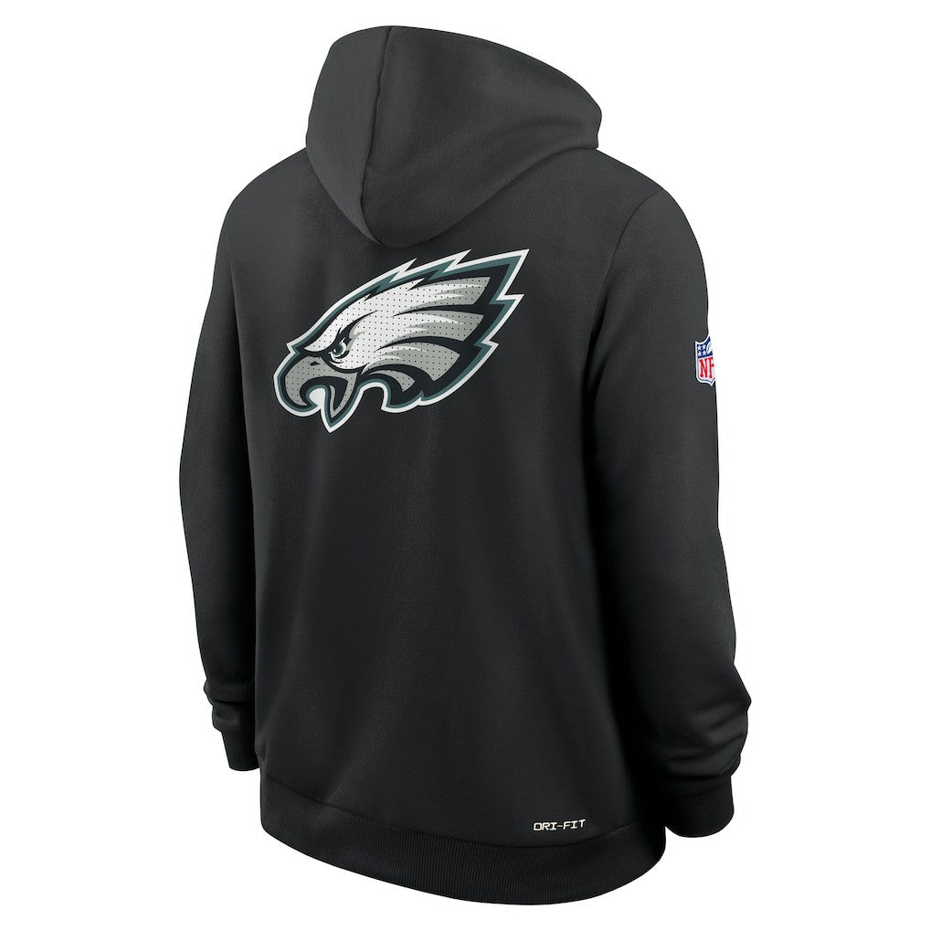 Nike Philadelphia Eagles Sideline Standard Issue Utility Player Dri-FIT Full-Zip Hoodie Black