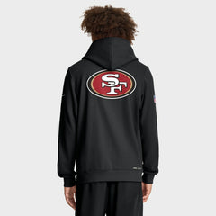 Nike San Francisco 49ers Sideline Standard Issue Utility Player Dri-FIT Full-Zip Hoodie Black
