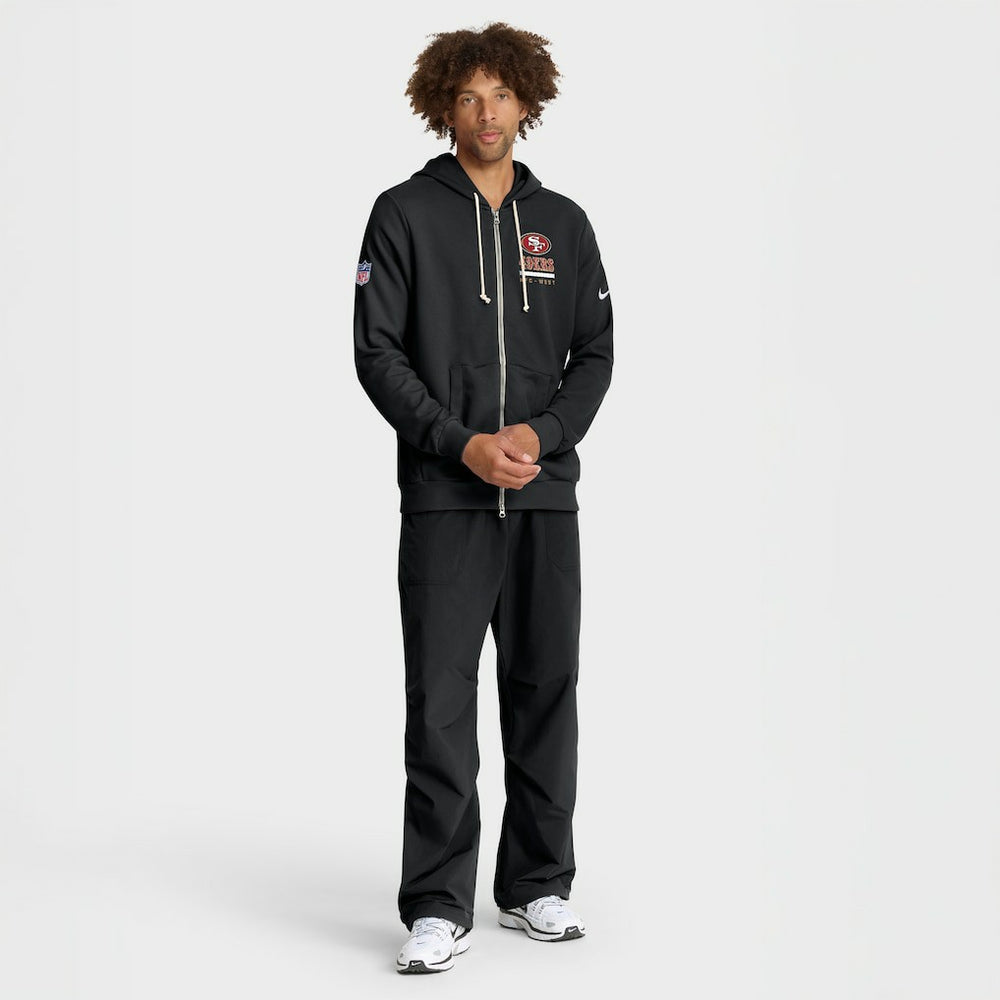 Nike San Francisco 49ers Sideline Standard Issue Utility Player Dri-FIT Full-Zip Hoodie Black