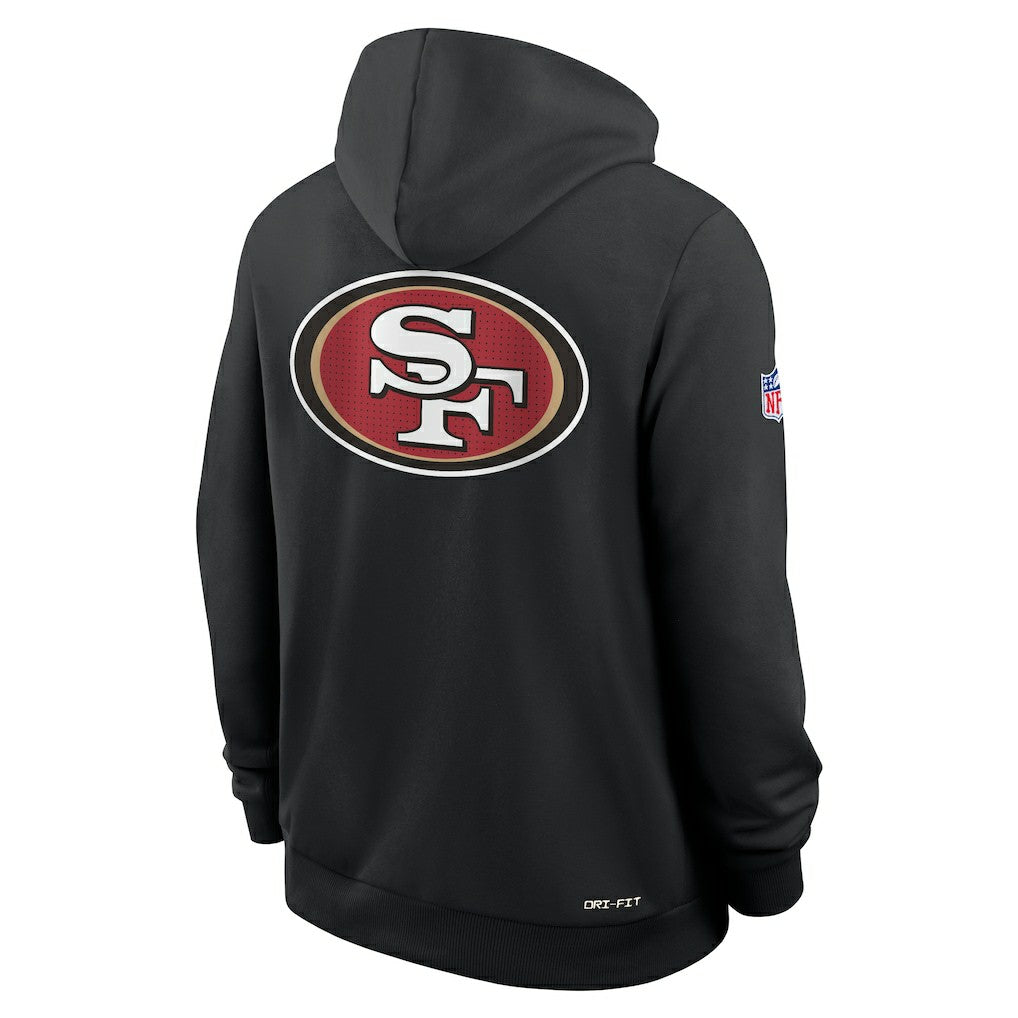 Nike San Francisco 49ers Sideline Standard Issue Utility Player Dri-FIT Full-Zip Hoodie Black