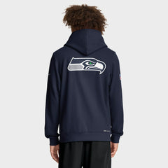 Nike Seattle Seahawks Sideline Standard Issue Utility Player Dri-FIT Full-Zip Hoodie College Navy