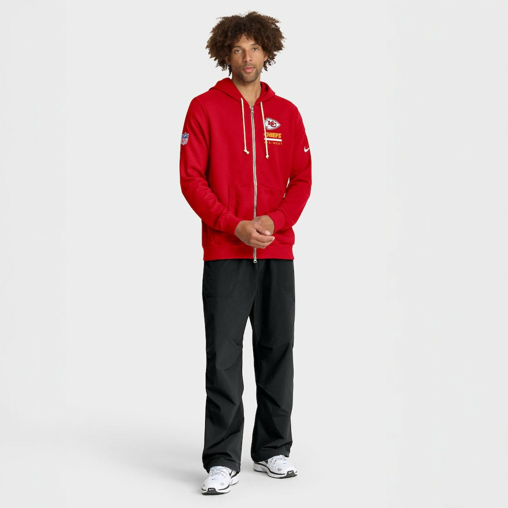 Nike Kansas City Chiefs Sideline Standard Issue Utility Player Dri-FIT Full-Zip Hoodie Red